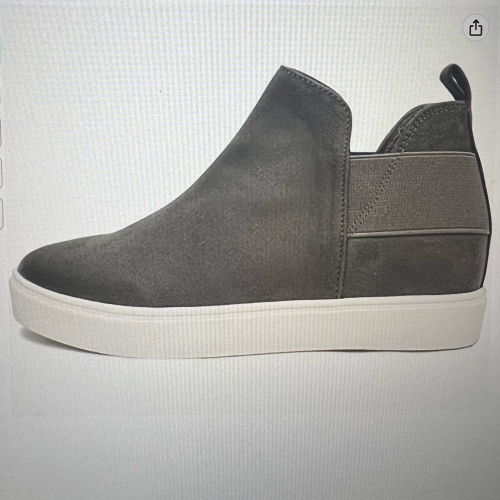 Soda Diana Slip On Hidden Wedge Ankle Boot Sneaker